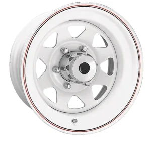 Ceco – 8-Spoke – White – 14″x6″ 0mm – All weather Wheels – CD704634